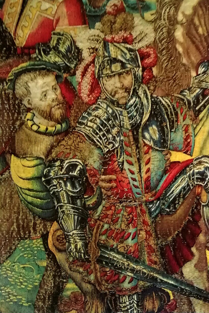 Bernard van Orley y William Dermoyen, Tapices de la Batalla de Pavía - Carlo di Lannoy, entre 1528 y 1531