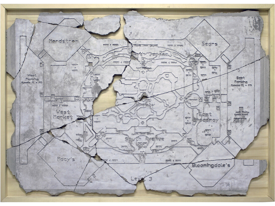 Andrea Francolino, Mall of America, 2013, Concrete and wood, 145 x 105 cm