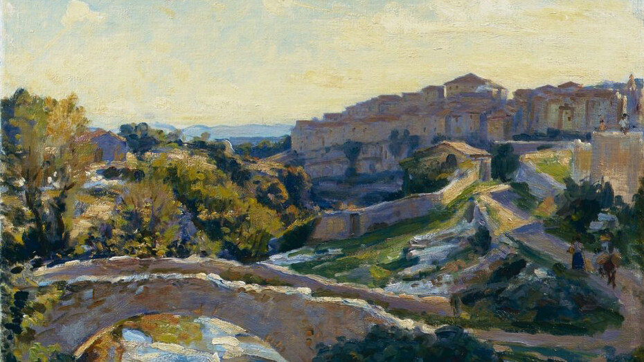 Wilfrid Gabriel de Glehn, Tourettes-sur-Loup, 1923, oil on canvas