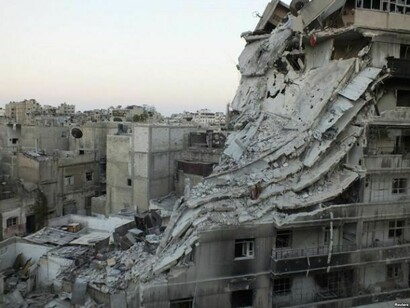 Building demolished by the bombs