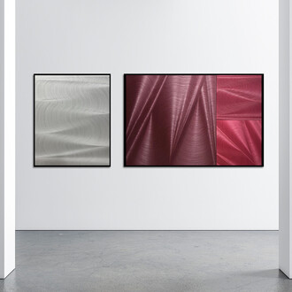 Hamilton Aguiar, Above the Fold, 2023, installation view. Courtesy the artist and Blank Space, NYC