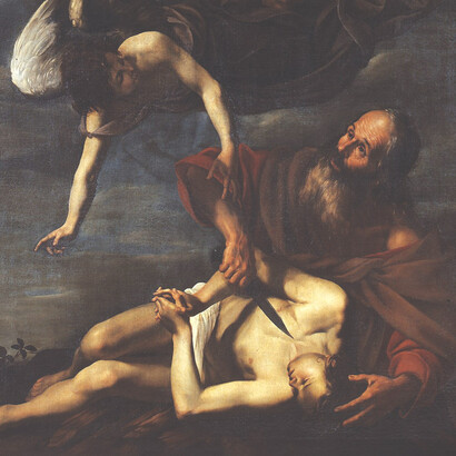 Orazio Riminaldi, Sacrificio d’Isacco, (1623), Roma, Gallerie Nazionali di Arte Antica © Opera della Primaziale Pisana