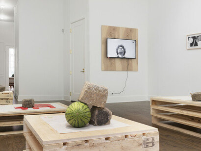 Paulo Nazareth, Exhibition view. Courtesy of Mendes Wood DM