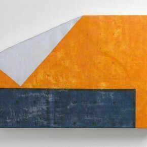 Jessica Mein, obra vinte e nove, 2013, acrylic medium on canvas and wood, 22.8 x 14.5 x 1.5 in. / 58 x 37 x 4 cm
