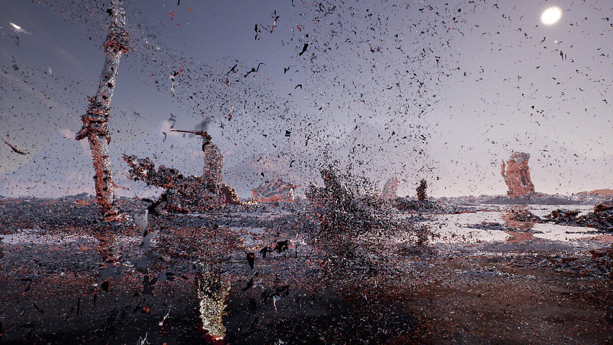 Jakob Kudsk Steensen, The ephemeral lake, 2024. Courtesy of Hamburger Kunsthalle