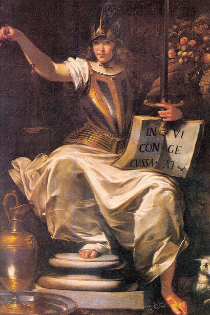 Giovanni Andrea De Ferrari, "La Giustizia", Palazzo Tursi