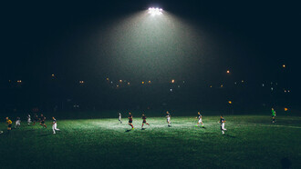 Partido de fútbol de aficionados
