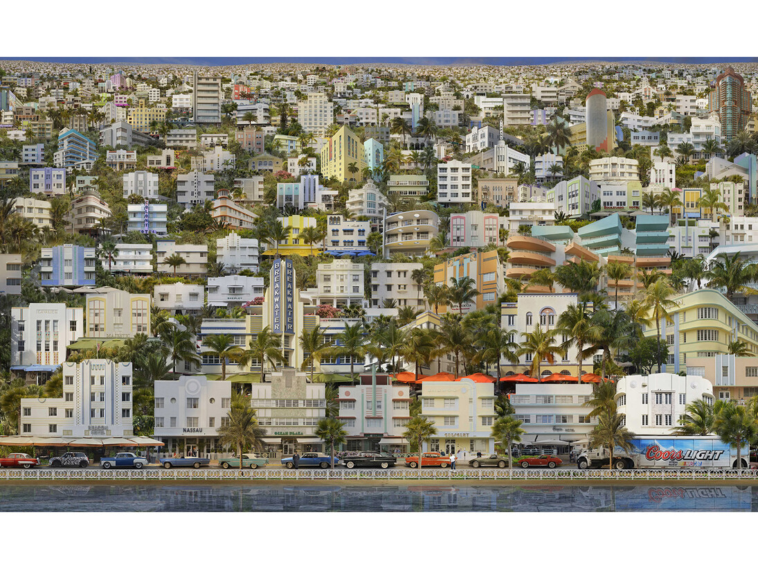 Jean-François Rauzier, Ocean Drive Veduta, 2015, C-print, 150 x 250 cm