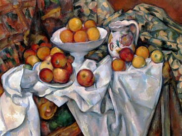 Paul Cézanne, Natura morta con mele e arance ("Nature morte aux pommes et aux oranges"), 1899, Musée d'Orsay, Parigi, Francia