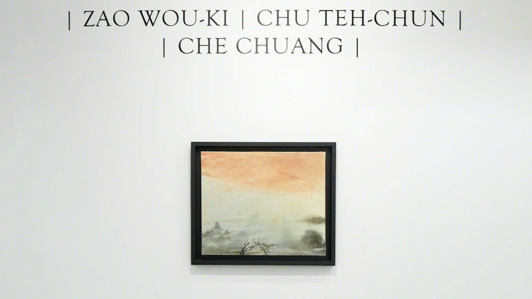 Zao Wou-Ki, Chu Teh-Chun, and Che Chuang, Exhibition view. Courtesy of Omer Tiroche Gallery
