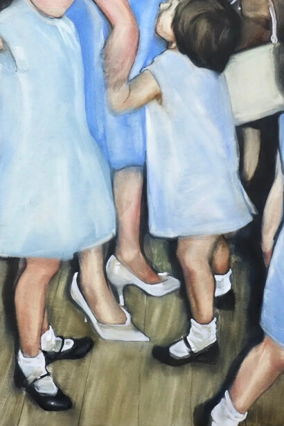 Prudence Wilkinson, Blue dancing dresses (detail), 2025. Courtesy of MARS