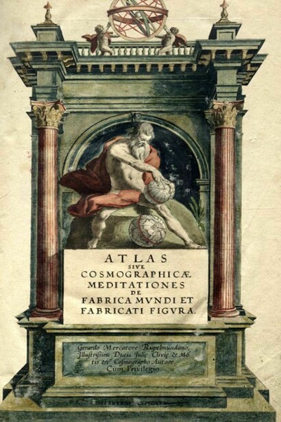 Gerhard Mercator (1512-1594), Atlas sive Cosmographicae meditationes de fabrica mvndi et fabricati figvra, Dvisbvrgi Clivorvm, 1595, Lessing J. Rosenwald Collection, Library of Congress, Washington