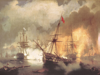 Ivan Aivazovsky, La batalla de Navarino