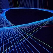 Jeongmoon Choi, Detail of Drawing in space – Transformation, 2013, Thread, black-light