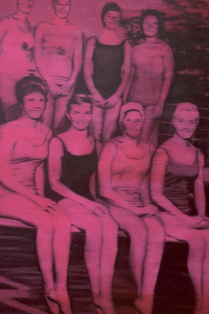 Gerhard Richter, Schwimmerinnen, 1965, Öl auf Leinwand, 200 x 160 cm, Sammlung Froehlich, Stuttgart, © Gerhard Richter 2018 (26022018)
