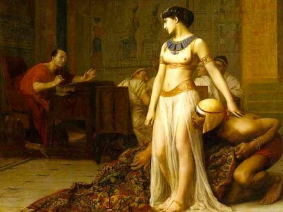 Cleopatra y César (1866), obra de Jean-Léon Gérôme