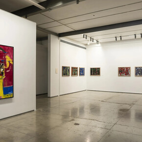 Prabhakar Kolte, Asymmetrical synthesis, exhibition view. Courtesy of Chemould