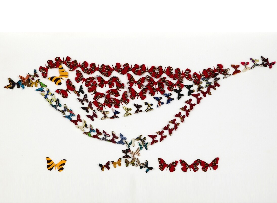 Romuald Hazoumè, Dance of the Butterflies. Photo Alan Seabright