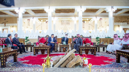 Saudi Crown Prince Mohammed Bin Salman meets Xi Jinping in Riyadh, Saudi Arabia December 8, 2022