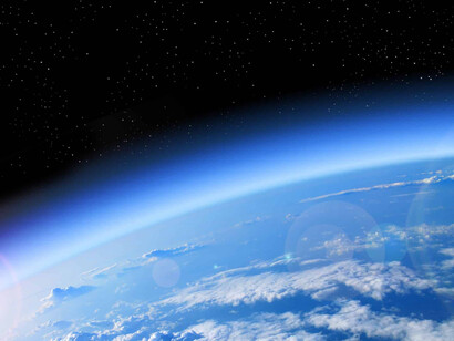 La capa de ozono de la Tierra vista desde el espacio