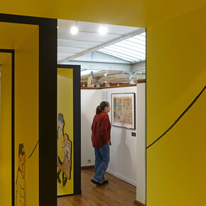Imbattable ! Au-delà des cases, vue de l'exposition. Avec l'aimable autorisation du Musée de la Bande Dessinée