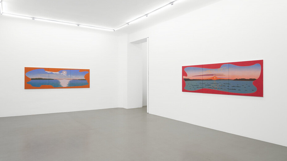 Caroline Bachmann, Der see und die sonne, ausstellungsansicht. Mit freundlicher genehmigung von Meyer Riegger