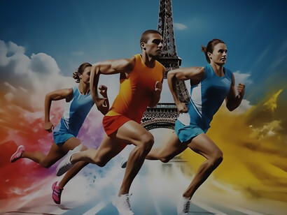 The Paris 2024 Olympics come to life in a captivating image