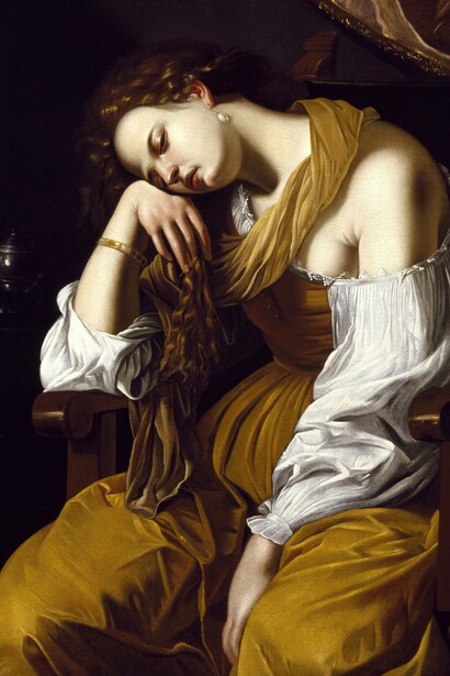 "Maria Maddalena come la Melancolia", 1622-23, Artemisia Gentileschi, Museo Soumaya, Città del Messico, Messico
