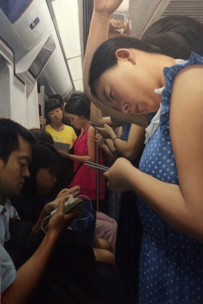 Bing Zhang, Subway no. 2 (Hong Kong), 2015. Courtesy of Andra Norris Gallery 