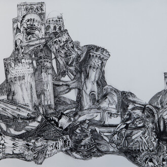 Kevork Mourad, After the quake (detail), 2019. Courtesy of Leila Heller Gallery