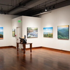 David Shingler and Danna Ray, Two perspectives, exhibition view. Courtesy of Momentum Gallery