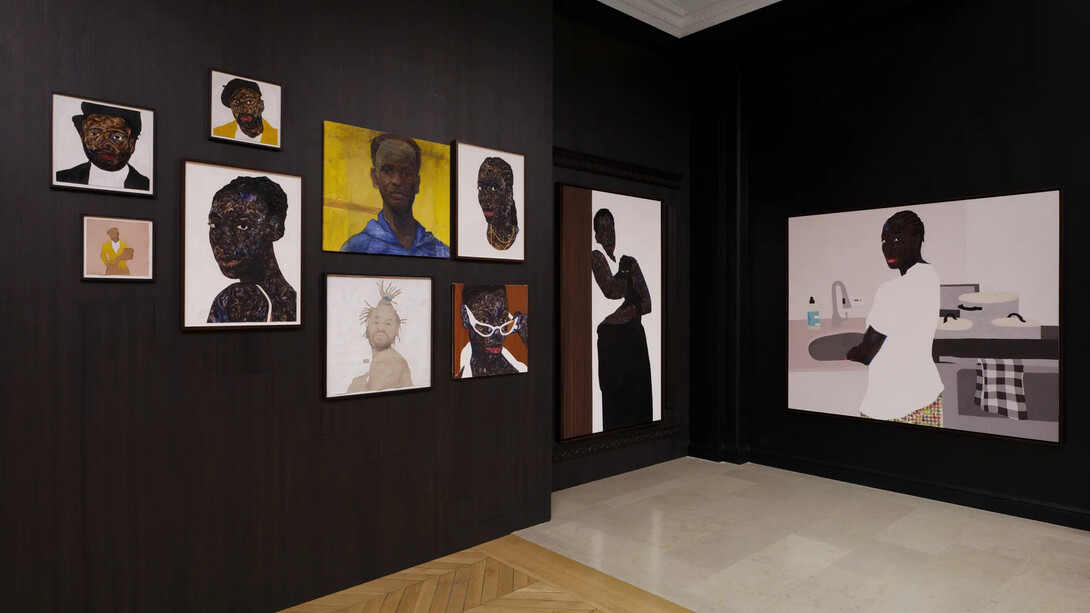 Amoako Boafo, The home I have never had, vue de l’exposition. Avec l’aimable autorisation de la galerie Mariane Ibrahim