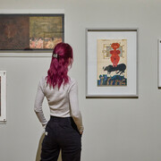 Carol Rama, Carol Rama, Rebellin der moderne, Ausstellungsansicht. Mit freundlicher Genehmigung der SCHIRN