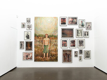 Ulrike Theusner, Passagiere der nacht, exhibition view. Courtesy of Galerie Eigen + Art
