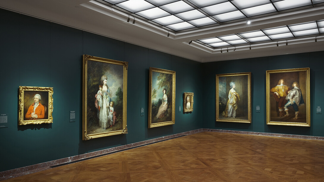 Gainsborough: the fashion of portraiture, exhibition view. Courtesy of the Frick Collection