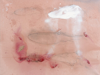 Miquel Barcelo, Rascasse / Secousse, 2014, Técnica mixta sobre lienzo, 139,5 x 179,5 x 4 cm (55,12 x 70,87 x 1,97 in), Courtesy Galerie Thaddaeus Ropac, Paris/Salzburg, Photo: Charles Duprat