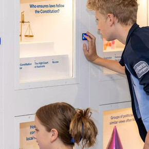 Blueprint, exhibition view. Courtesy of the Museum of Australian Democracy