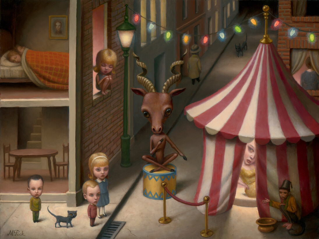 Night Fair  46 x 60 cm - 18 x 24 in
Oil on canvas 2014
