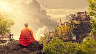 Contemplating the balance of dark and light