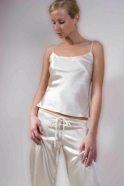 A model wearing an Anne Wiggings design