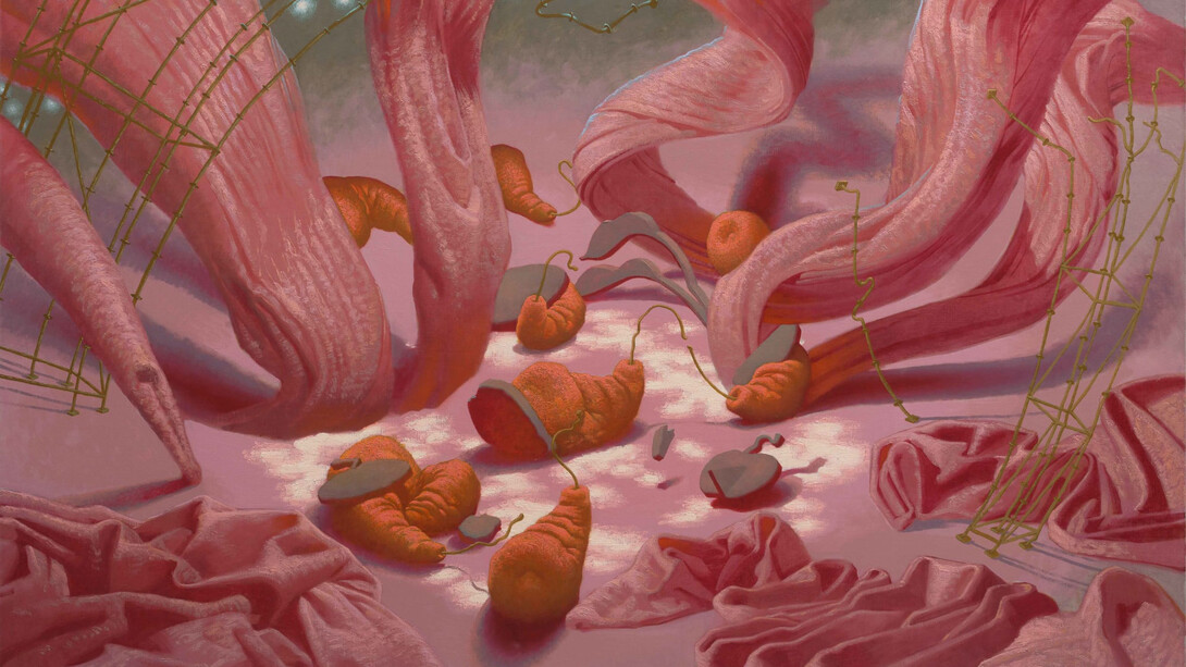 Piper Bangs, Curtain call (detail), 2025. Courtesy of HdM Gallery