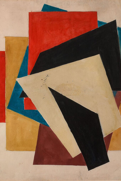 Nadezhda Udaltsova, Untitled, ca. 1916-1917. Cortesía del Museo Ruso