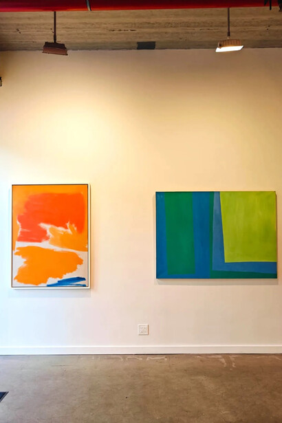 Edward Zutrau, Meditations in hue, exhibition view. Courtesy of Lincoln Glenn Gallery