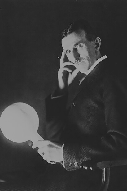 Around 1898, Tesla transported a lamp several meters away from the generator, yet astonishingly, it continued to emit light