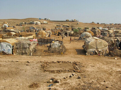 Un campo di profughi in Eritrea