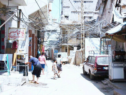 Das Flüchtlingslager Bourj el-Barajneh im Libanon