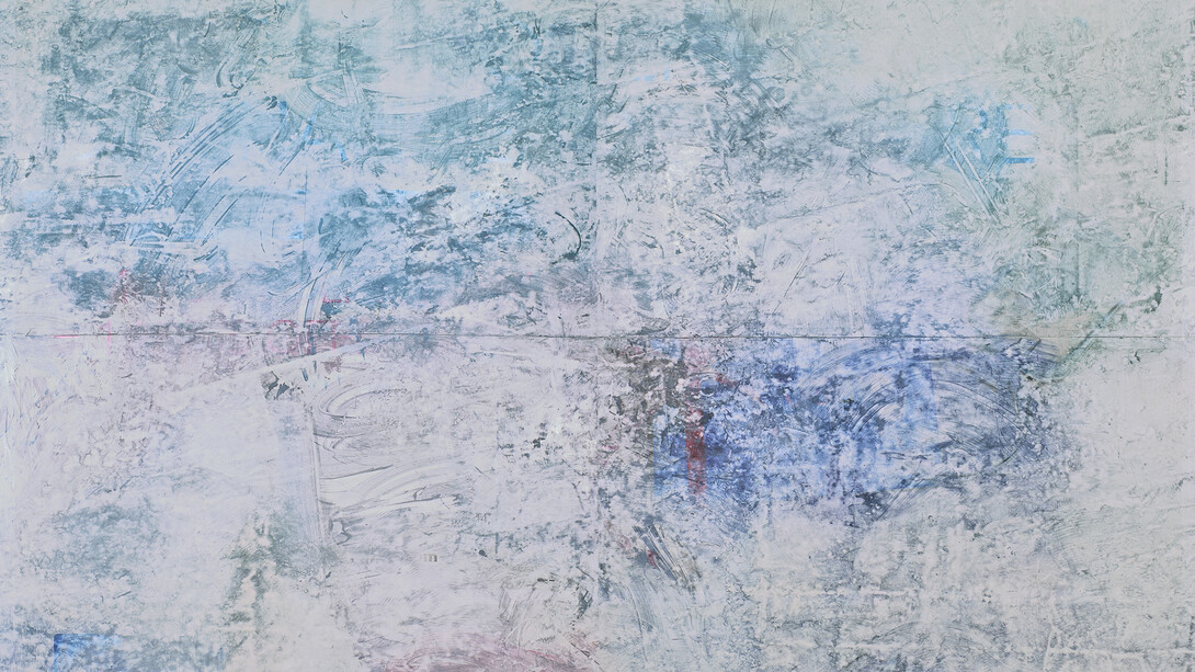 Lucas Jardin, Return, 2014, Solvent on offset printing on dibond, 90 x 123.5 inches