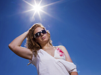 Sufriendo el calor a pleno sol