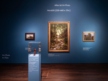 Verschiedene Künstler, Im fluss. Eine geschichte über das wasser, Ausstellungsansicht. Mit freundlicher Genehmigung des Arp Museums