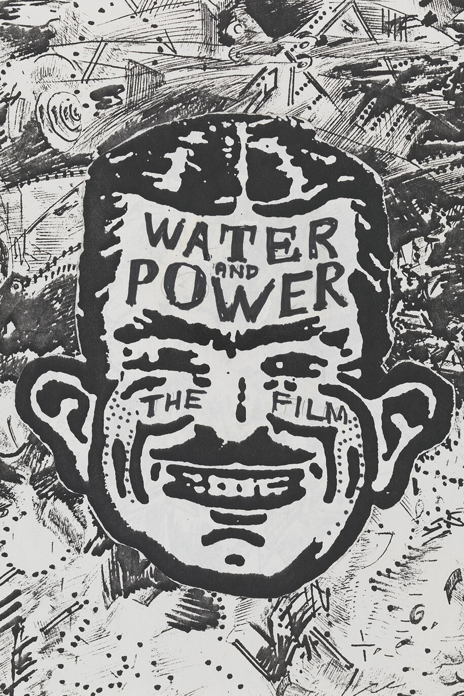 Pat O'Neill, Water and Power, the film 1986, Xerographic toner on paper collage, 11 by 8 1/2 in.  27.9 by 21.6 cm. MI&N 13017
